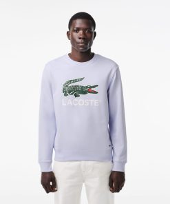 Lacoste Sweaters & Sweatshirts-Mens Fleece Crew Neck Sweatshirt-SH1281-51-lacost