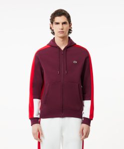 Lacoste Sweaters & Sweatshirts-Mens Zip-Up Colorblock Hoodie-SH1301-51-lacosta