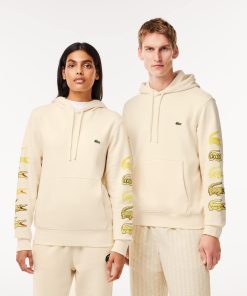 Lacoste Sweaters & Sweatshirts-Unisex Contrast Crocodile Hoodie-SH1323-51-lacoste sale