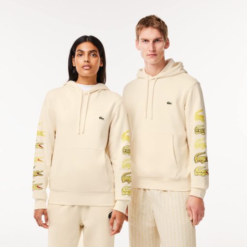 Lacoste Sweaters & Sweatshirts-Unisex Contrast Crocodile Hoodie-SH1323-51-lacoste sale