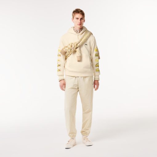 Lacoste Sweaters & Sweatshirts-Unisex Contrast Crocodile Hoodie-SH1323-51-lacoste sale - Image 2