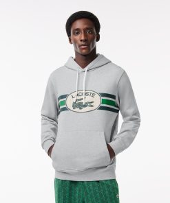 Lacoste Sweaters & Sweatshirts-Mens Loose Fit Monogram Hoodie-SH1413-51-lacosta