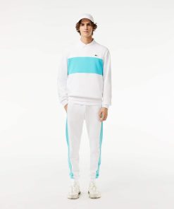 Lacoste Sweaters & Sweatshirts-Mens Colorblock Crew Neck Sweatshirt-SH1433-51-locoste 2