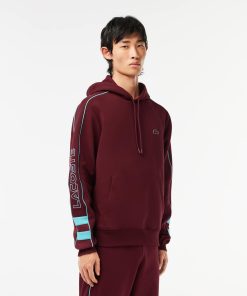 Lacoste Sweaters & Sweatshirts-Mens Contrast Details Hoodie-SH1439-51-lacoste near me