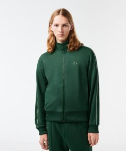 Lacoste Sweaters & Sweatshirts-Mens Paris Piqué Zip-Up Track Jacket-SH1457-51-lacoste factory outlet