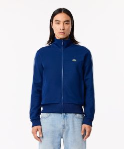 Lacoste Sweaters & Sweatshirts-Mens Paris Piqué Zip-Up Track Jacket-SH1457-51-lacoste france