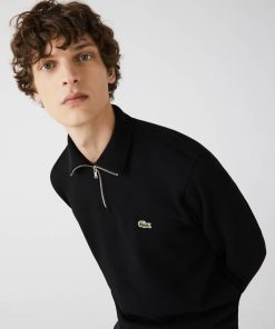 Lacoste Sweaters & Sweatshirts-Mens Zip-Up High-Neck Sweatshirt-SH1927-51-la coste