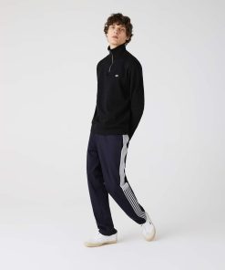 Lacoste Sweaters & Sweatshirts-Mens Zip-Up High-Neck Sweatshirt-SH1927-51-la coste 2