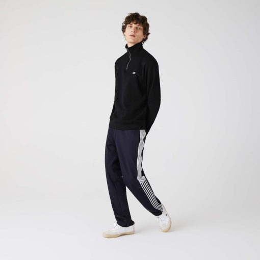 Lacoste Sweaters & Sweatshirts-Mens Zip-Up High-Neck Sweatshirt-SH1927-51-la coste - Image 2