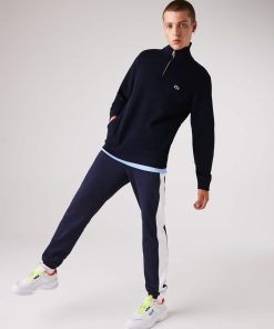 Lacoste Sweaters & Sweatshirts-Mens Zip-Up High-Neck Sweatshirt-SH1927-51-lacoste factory outlet