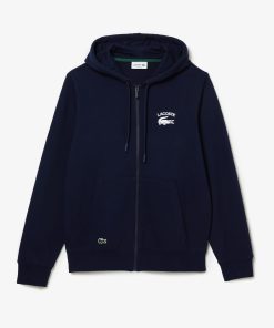 Lacoste Sweaters & Sweatshirts-Mens Classic Fit Hooded Zip-Up Sweatshirt-SH2481-51-lacoste france 2