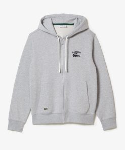 Lacoste Sweaters & Sweatshirts-Mens Classic Fit Hooded Zip-Up Sweatshirt-SH2481-51-lacost