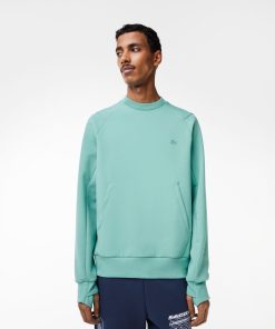 Lacoste Sweaters & Sweatshirts-Mens Kangaroo Pocket Cotton Sweatshirt-SH2695-51-lacoste cardigan