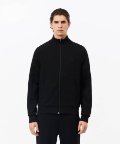 Lacoste Sweaters & Sweatshirts-Mens High-Neck Zip-Up Sweatshirt-SH2702-51-locoste