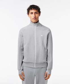 Lacoste Sweaters & Sweatshirts-Mens High-Neck Zip-Up Sweatshirt-SH2702-51-lacoste outlet