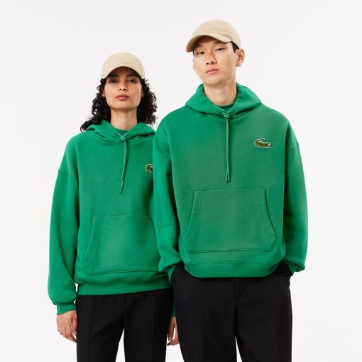 Lacoste Sweaters & Sweatshirts-Unisex Loose Fit Badge Accent Hoodie-SH2754-51-la coste