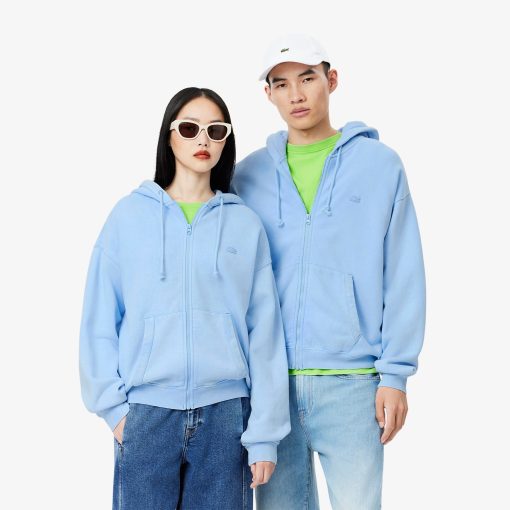 Lacoste Sweaters & Sweatshirts-Unisex Loose Fit Washed Effect Hoodie-SH2830-51-locoste