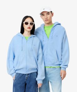 Lacoste Sweaters & Sweatshirts-Unisex Loose Fit Washed Effect Hoodie-SH2830-51-lacoste factory outlet