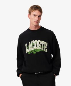 Lacoste Sweaters & Sweatshirts-Mens Loose Fit Fleece Sweatshirt-SH2850-51-locoste