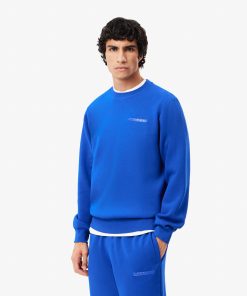 Lacoste Sweaters & Sweatshirts-Mens Piqué Badge Accent Sweatshirt-SH2858-51-lacost