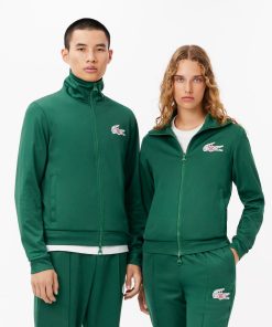 Lacoste Sweaters & Sweatshirts-Unisex Lacoste x Clot Zip-Up Sweatshirt-SH3183-51-lacoste factory outlet