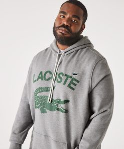 Lacoste Sweaters & Sweatshirts-Men’s Tall Fit Cotton Fleece Hoodie-SH4656-51-lacoste factory outlet