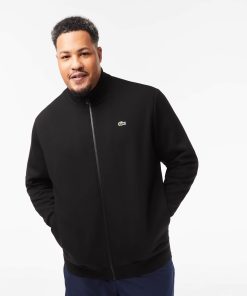 Lacoste Sweaters & Sweatshirts-Men’s Big Fit Cotton Fleece Zip-Up Sweatshirt-SH4688-51-lacoste store