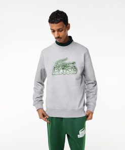 Lacoste Sweaters & Sweatshirts-Men’s Crew Neck Unbrushed Fleece Sweatshirt-SH5087-51-lacoste sale