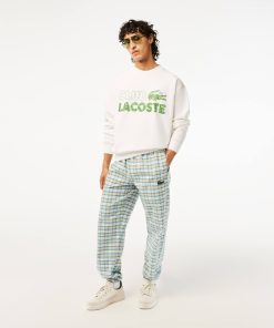 Lacoste Sweaters & Sweatshirts-Men’s Round Neck Loose Fit Vintage Print Sweatshirt-SH5453-51-la coste 2