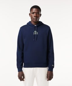 Lacoste Sweaters & Sweatshirts-Mens Print Hoodie-SH5643-51-lacoste near me