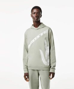 Lacoste Underwear & Loungewear-Men’s Contrast Croc Hoodie-SH5967-51-lacoste cardigan