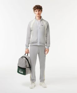 Lacoste Sweaters & Sweatshirts-Men’s Organic Cotton Colorblock Zip-Up Sweatshirt-SH5996-51-lacoste near me 2