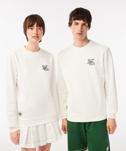 Lacoste Sweaters & Sweatshirts-Unisex SPORT Roland Garros Edition Organic Cotton Sweatshirt-SH6272-51-lacoste store near me