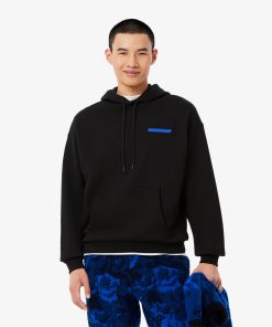 Lacoste Sweaters & Sweatshirts-Mens Loose Fit Print Hoodie-SH6533-51-locoste