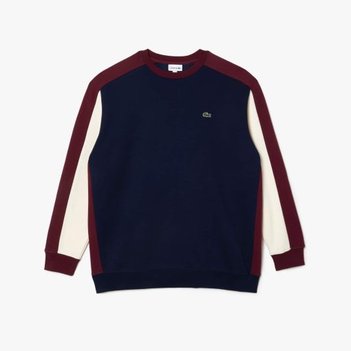 Lacoste Sweaters & Sweatshirts-Mens Big Fit Colorblock Sweatshirt-SH6669-51-lacosta