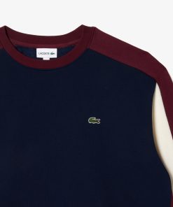 Lacoste Sweaters & Sweatshirts-Mens Big Fit Colorblock Sweatshirt-SH6669-51-lacosta 2