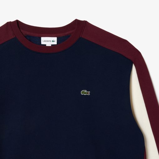 Lacoste Sweaters & Sweatshirts-Mens Big Fit Colorblock Sweatshirt-SH6669-51-lacosta - Image 2