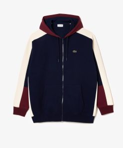 Lacoste Sweaters & Sweatshirts-Mens Big Fit Zip-Up Hoodie-SH6673-51-lacoste factory outlet