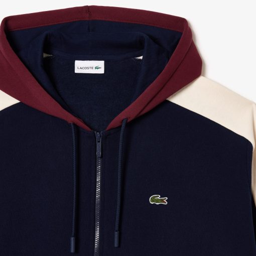 Lacoste Sweaters & Sweatshirts-Mens Big Fit Zip-Up Hoodie-SH6673-51-lacoste factory outlet - Image 2