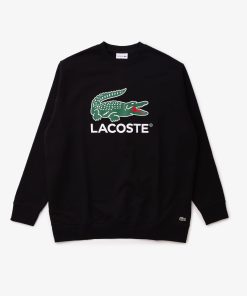 Lacoste Sweaters & Sweatshirts-Mens Big Fit Printed Sweatshirt-SH6689-51-lacosta 2