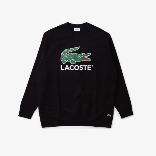 Lacoste Sweaters & Sweatshirts-Mens Big Fit Printed Sweatshirt-SH6689-51-lacosta - Image 2