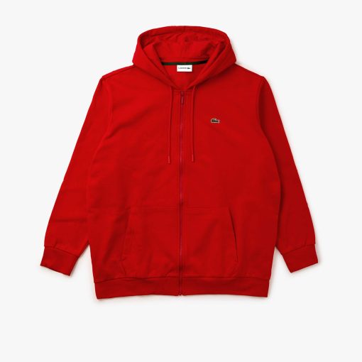 Lacoste Sweaters & Sweatshirts-Mens Big Fit Fleece Hoodie-SH6720-51-la coste - Image 2