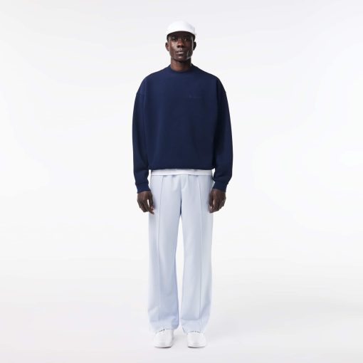 Lacoste Sweaters & Sweatshirts-Mens Oversized Piqué Sweatshirt-SH7470-51-lacoste near me - Image 2