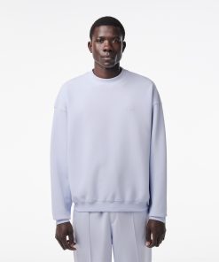 Lacoste Sweaters & Sweatshirts-Mens Oversized Piqué Sweatshirt-SH7470-51-lacost