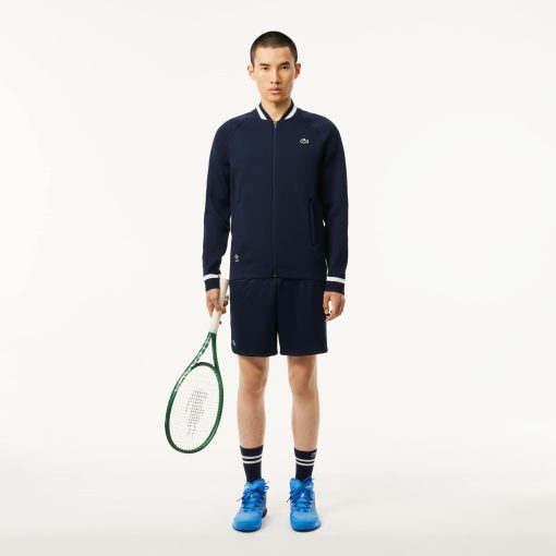 Lacoste Sweaters & Sweatshirts-Mens Lacoste Tennis x Daniil Medvedev Ultra Dry Jacket-SH7540-51-lacoste cardigan - Image 2