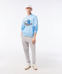 Lacoste Sweaters & Sweatshirts-Men’s Lacoste x Netflix Organic Cotton Fleece Print Sweatshirt-SH8202-51-lacoste near me 2