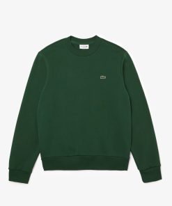 Lacoste Sweaters & Sweatshirts-Mens Fleece Crew Neck Sweatshirt-SH9608-51-lacost