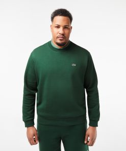 Lacoste Sweaters & Sweatshirts-Mens Fleece Crew Neck Sweatshirt-SH9608-51-lacost 2