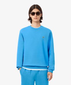 Lacoste Sweaters & Sweatshirts-Mens Fleece Crew Neck Sweatshirt-SH9608-51-lacoste us