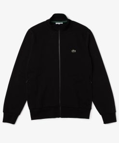 Lacoste Sweaters & Sweatshirts-Mens Zip-Up High-Neck Fleece Sweatshirt-SH9622-51-lacoste us 2